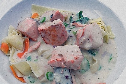 Bandnudeln mit frischem Lachs 20