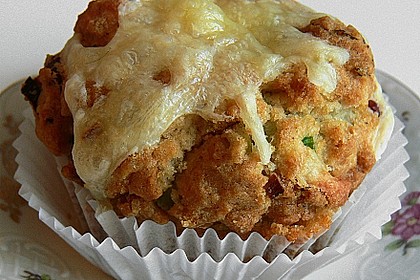 Lauch - K&auml;se - Muffins