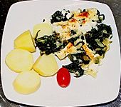 Spinat &uuml;berbacken (Bild)