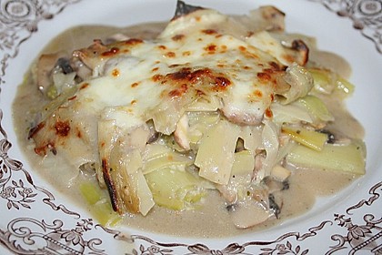 Champignon - Porree - Auflauf