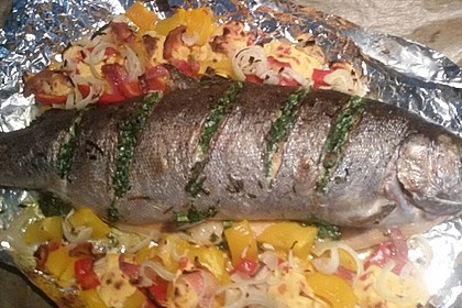 Lachsforelle aus dem Backofen 13