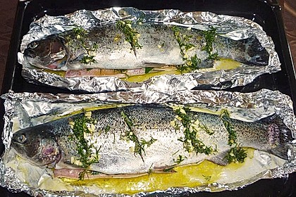 Lachsforelle aus dem Backofen 4