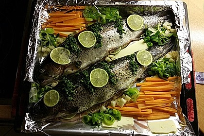 Lachsforelle aus dem Backofen 6