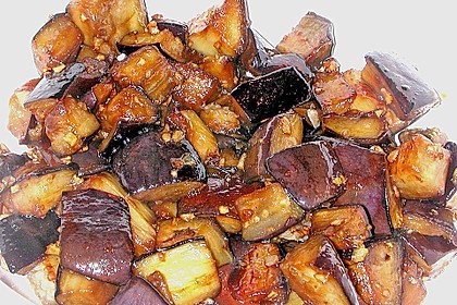 Süße Auberginen mit Knoblauch 8