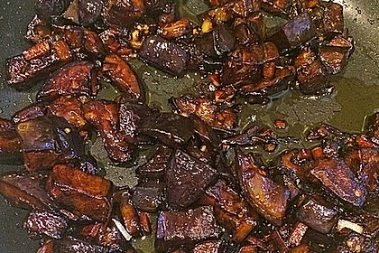 Süße Auberginen mit Knoblauch 2