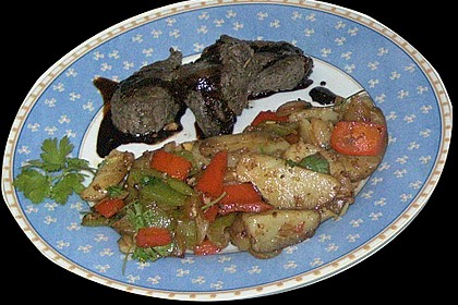 Alberto's Lammfilet mit Balsamico - Honigsauce 7