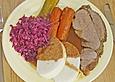 Wildschweinkeule, rustikal