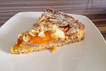 Aprikosenkuchen mit Mandelguss 2