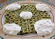 Griechische Spinatwaffeln mit Tsatsiki