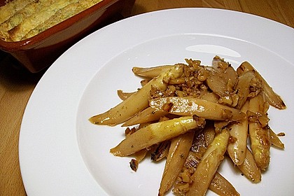 Gebratener Spargel mit Honig und Ziegenfrischkäse - Crêpes 13