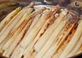 Gebratener Spargel mit Honig und Ziegenfrischk&auml;se - Cr&ecirc;pes