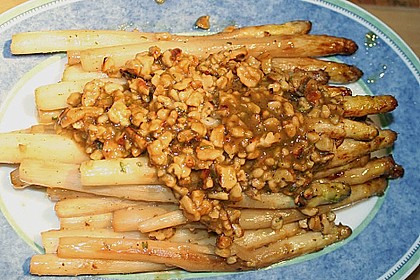 Gebratener Spargel mit Honig und Ziegenfrischkäse - Crêpes 5