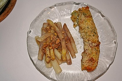 Gebratener Spargel mit Honig und Ziegenfrischkäse - Crêpes 8