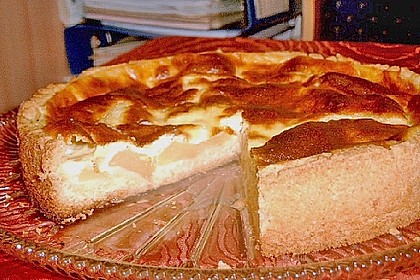 Apfelkuchen mit Puddingguss 4
