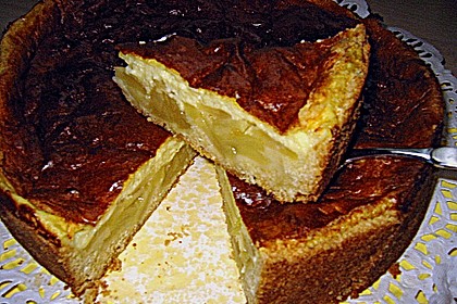 Apfelkuchen mit Puddingguss 18