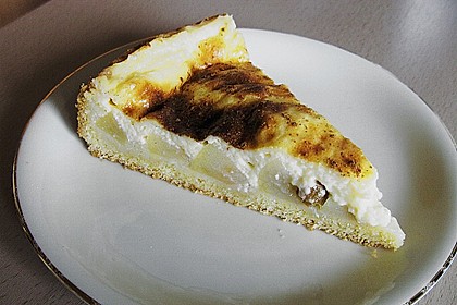 Apfelkuchen mit Puddingguss 11