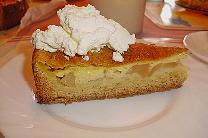 Apfelkuchen mit Puddingguss 2
