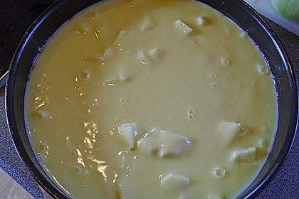 Apfelkuchen mit Puddingguss 15