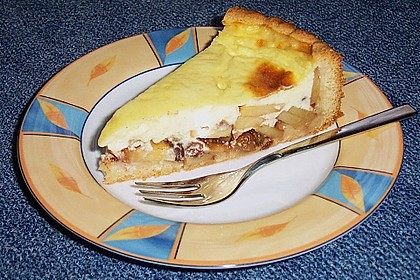 Apfelkuchen mit Puddingguss 3