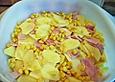K&auml;sekartoffelauflauf mit Mais