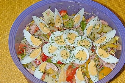 Bunter K&auml;se - Wurstsalat