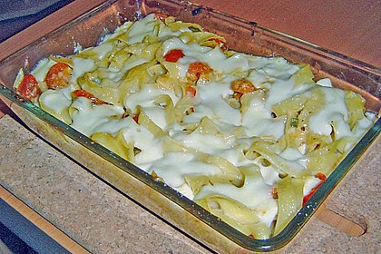 Angebratene Kirschtomaten mit Nudeln 2