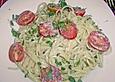 Spaghetti in Thymianrahm mit Cocktailtomaten