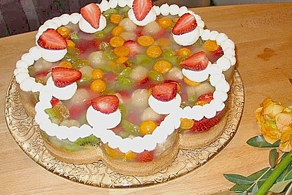 Biskuit mit Keksboden f&uuml;r Obstkuchen