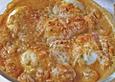 &Uuml;berbackene Eier in Champignon - Rahmsauce