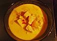 Kokossuppe mit Mango und Huhn
