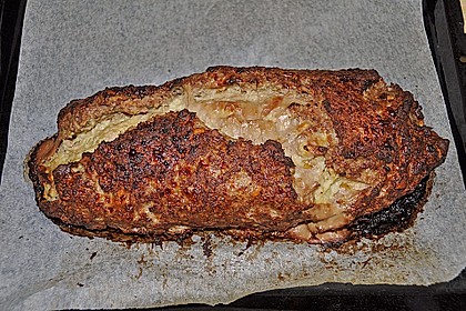 Hackbraten mit Roquefort - F&uuml;llung