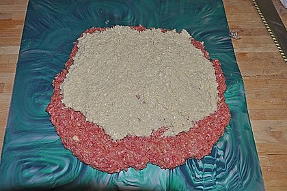 Hackbraten mit Roquefort - F&uuml;llung 1