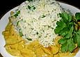 Curryfleisch mit Reis