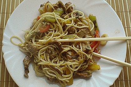 Chinapfanne mit Hähnchen 5
