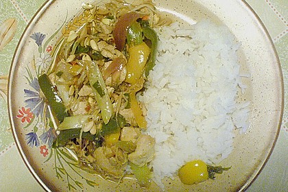 Chinapfanne mit Hähnchen 6