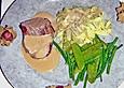 Kalbsfilet an Vanillesauce
