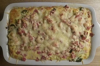 Kartoffel-Lauch-Auflauf mit Schinken 10