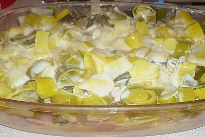 Kartoffel-Lauch-Auflauf mit Schinken 18