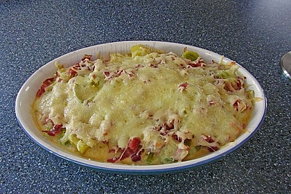 Kartoffel-Lauch-Auflauf mit Schinken 5