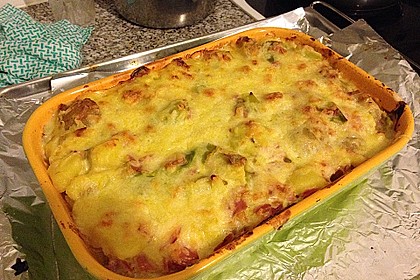 Kartoffel-Lauch-Auflauf mit Schinken 6