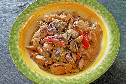 Mediterran duftende Schnetzelpfanne
