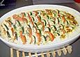 Schnitzelauflauf mit Tomate, Zucchini, Mozzarella