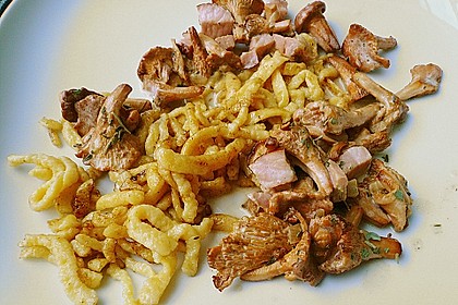 Rahm - Pfifferlinge mit Sp&auml;tzle 2