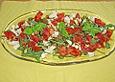 Italienischer Tomaten - Mozzarella - Salat mit Rucola