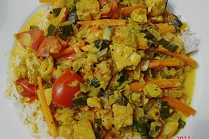 Kabeljaufilet in Kurkuma - Senf - Sauce 2