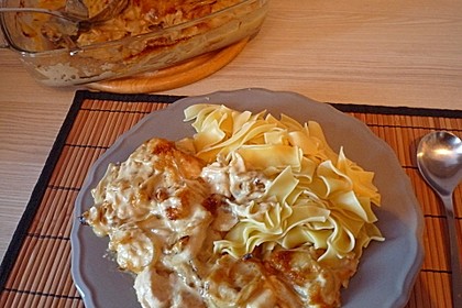 Zwiebel-Sahne Hähnchen 3