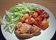 Paprikaschnitzel mit marinierten Salzkartoffeln