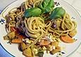 Nudelpfanne mit Gem&uuml;se und Orange