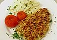 Schnitzel unter der K&auml;se - Apfelkruste &aacute; la Dieter