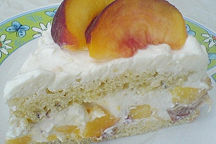 Nektarinentorte mit K&auml;se - Sahne 3